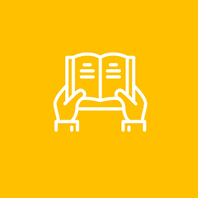 Book illustration on yellow background